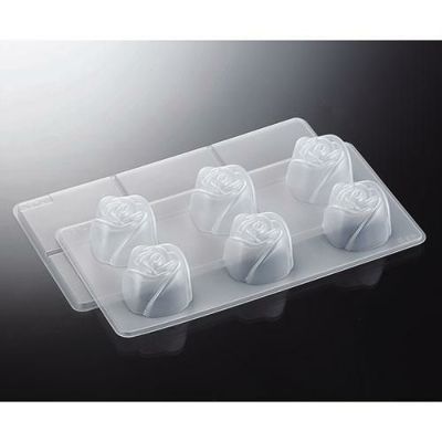 CSゼリー型6P 薔薇[台座付](CS-02)