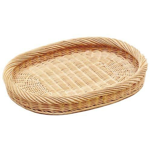 籐製 小判カゴ 16-733A 400×300×H35