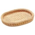 籐製 小判カゴ 16-733A 400×300×H35