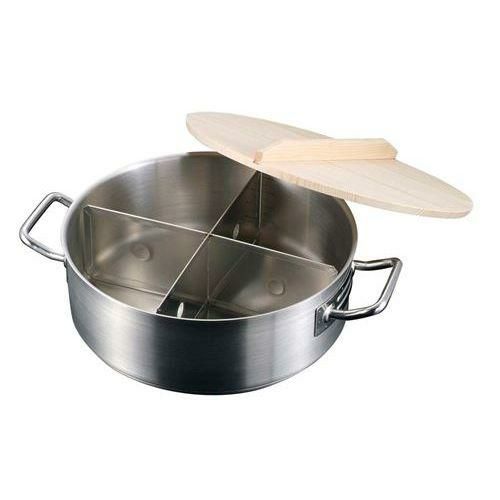 【EBM】18-8 電磁丸型 おでん鍋(4ツ仕切) 内径340×高さ115