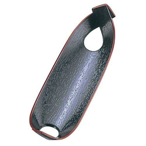 おしぼり受 舟型 黒天朱