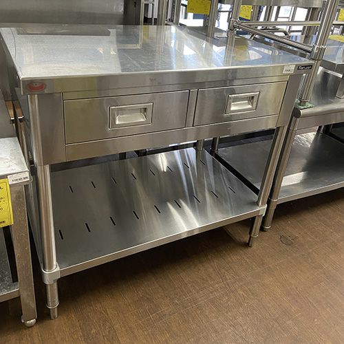 中古】作業台 引出し付き 幅900×奥行600×高さ850 【送料無料