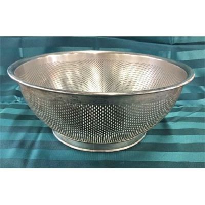 【中古】UK18-8 HACCP パンチング浅型ザル 33cm YUKIWA 幅355×高さ120 【送料無料】【業務用】