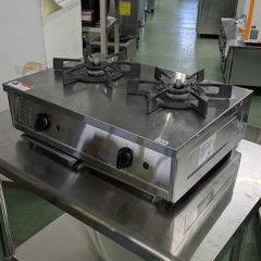 中古】鋳物コンロ タチバナ製作所 TS-330 幅435×奥行670×高さ160 都市