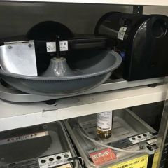 中古】前開冷凍ストッカー 4段 テンポスオリジナル TBUF-119-RH 幅526