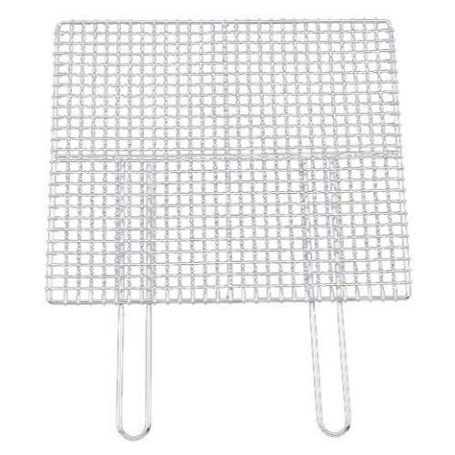 EBM ダブルハンドル 焼アミ クロームメッキ 65cm