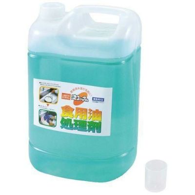天ぷら油処理剤 油コックさん 5L (計量カップ付) 【同梱グループA】