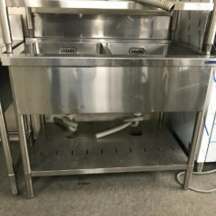 タニコー 電気フライヤー 二槽タイプ TEFL-87WN 2019 ○タニコー 業務