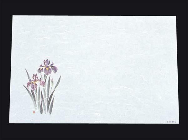 尺三 懐石まっと 抗菌遠赤和紙(100枚入) WS-11 あやめ 5月から6月