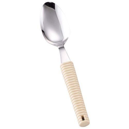 18-8 味道楽 デザートスプーン アイボリー