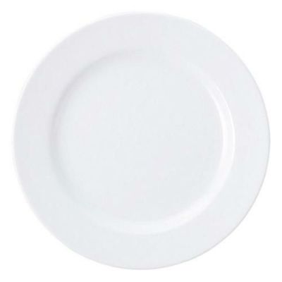 皿 【プリーマホワイト中厚型 10吋ディナー皿】 高さ25mm×直径:258【グループB】【プロ用】