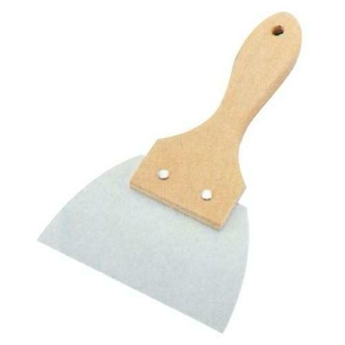 木柄 三角ゴムヘラ 大