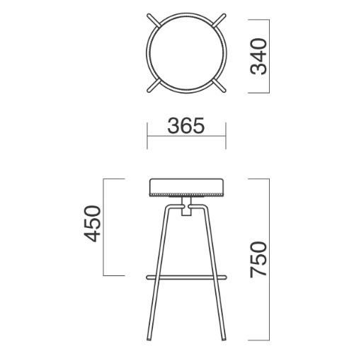 Quon(クオン)QUON(クオン) トラットリアB丸イス張地ランクA