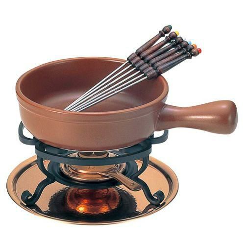 チーズフォンデュセット Tー200 陶器鍋付