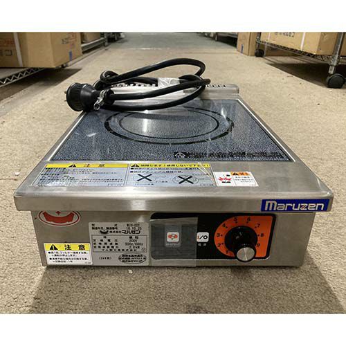 中古】IHコンロ マルゼン MIH-02C 幅300×奥行450×高さ120 【送料