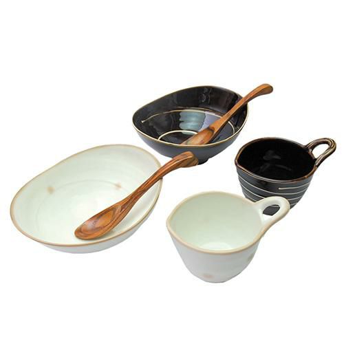 カレー皿・カップ・スプーン【リップルペアカレーセット】 /業務用食器