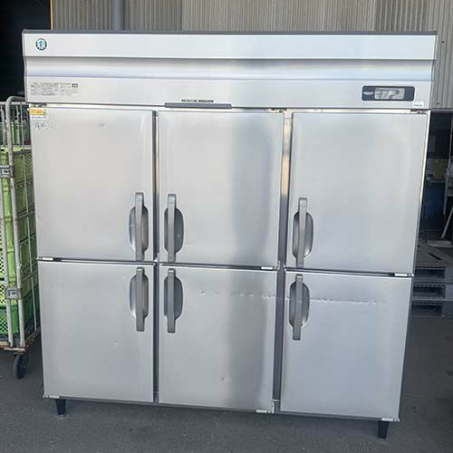 中古】縦型冷蔵庫 ホシザキ HR-180A3 幅1800×奥行800×高さ1910 三相