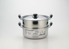 蒸しもの鍋 満菜 二段蒸器 28cm