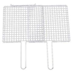 EBM シングルハンドル 合わせ焼アミ クロームメッキ35cm