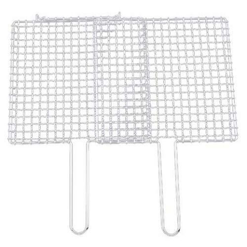 EBM シングルハンドル 合わせ焼アミ クロームメッキ35cm