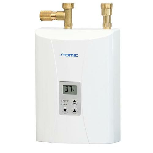 【イトミック】超小型壁掛型電気瞬間湯沸器 ITG-E250ESCE-EIX-250C0+GROHE EUROSMART COSMOPOLITAN E