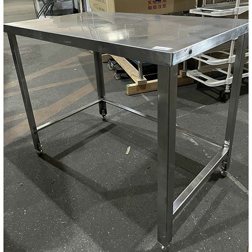 中古】ガス自動餃子焼機 架台付き マルゼン MAZ-4 幅380×奥行750×高さ