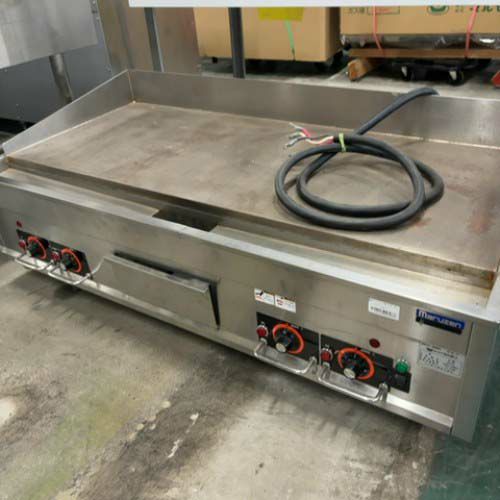 業務用/新品】【マルゼン】電気グリドル サーモスタット付 MEG-126 幅