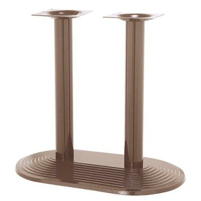 アルミ鋳物テーブル脚 ベースサイズ：A850×B500×高さ700 品番：DR-9D-W 塗装カラー：99 ポール：76φ×2