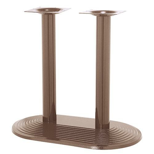 アルミ鋳物テーブル脚 ベースサイズ：A850×B500×高さ700 品番：DR-9D-W 塗装カラー：99 ポール：76φ×2