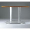 アルミ鋳物テーブル脚 ベースサイズ：A725×B420×高さ700 品番：DR-F-W 塗装カラー：44 ポール：60φ×2