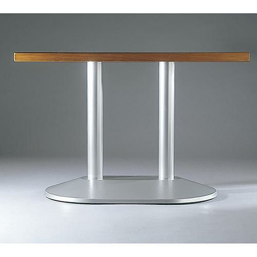 アルミ鋳物テーブル脚 ベースサイズ：A850×B500×高さ700 品番：DR-F-W 塗装カラー：88 ポール：101φ×2