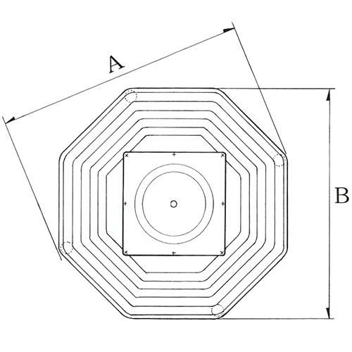 アルミ鋳物テーブル脚 ベースサイズ：A615×B570×高さ700 品番：HK-9D 塗装カラー：88 ポール：101φ