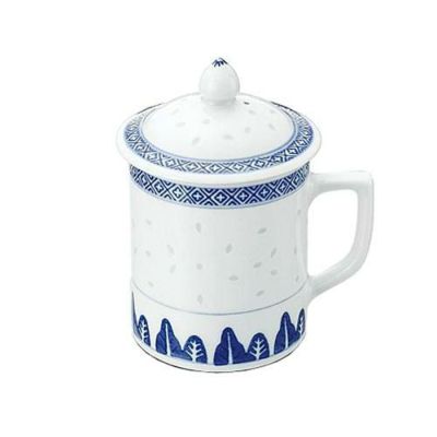 ホタル陶器 蓋付茶碗 ５ １/２インチ