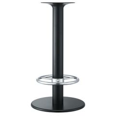 スチールベースハイテーブル脚（足掛付） ベースサイズ：600φ×高さ1000 品番：RSQ 塗装カラー：441-STP ポール：101φ
