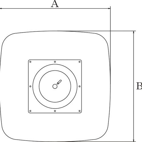アルミ鋳物テーブル脚 ベースサイズ：A502×B502×高さ700 品番：SO-N 塗装カラー：88 ポール：60φ