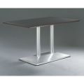 アルミ鋳物テーブル脚 ベースサイズ：A850×B500×高さ700 品番：TO-F-W 塗装カラー：88 ポール：76φ×2