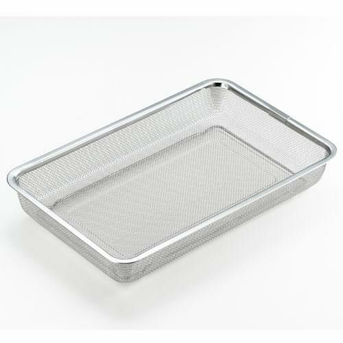 ステンレス角型水切りザル　大　新品/小物送料対象商品