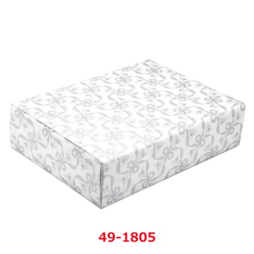 包装紙 フラールリボン銀 半才判 49-1805