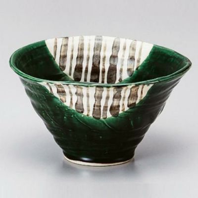 織部十草 変形鉢(大)