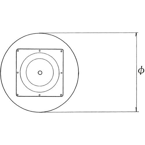 ステンレスH.Lベーステーブル脚 ベースサイズ：A450φ×高さ700 品番：RS-D（ステンレスH・L） 塗装カラー：ポールステンレスヘアーライン ポール：60φ