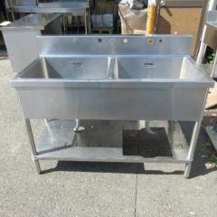業務用二槽シンク 幅1200x奥行600x高さ843