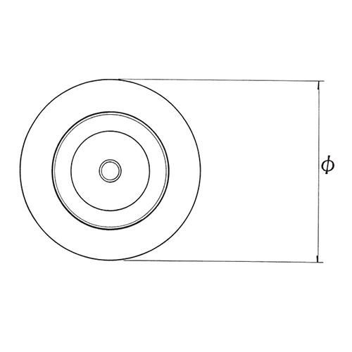 スチールベーステーブル脚 ベースサイズ：A430φ×高さ700 品番：RS 塗装カラー：22 ポール：38φ