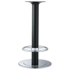 スチールベースハイテーブル脚（足掛付） ベースサイズ：A500φ×高さ1000 品番：RSQ-D 塗装カラー：141-STP ポール：101φ