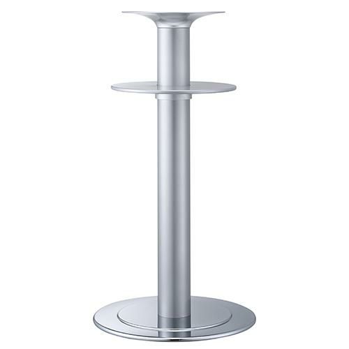 スチールベースハイテーブル脚（棚板付） ベースサイズ：A500φ×高さ1000 品番：RSQ-D 塗装カラー：188-TN ポール：101φ