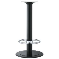 スチールベースハイテーブル脚（足掛付） ベースサイズ：A500φ×高さ1000 品番：RSQ-D 塗装カラー：441-STP ポール：101φ