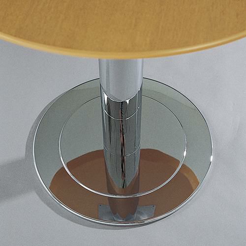 スチールベーステーブル脚 ベースサイズ：A400φ×高さ700 品番：RSQ-D 塗装カラー：44 ポール：60φ