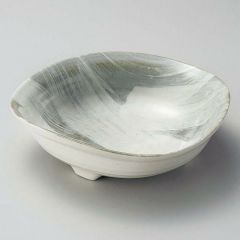 無料クーポン配布 アプリ 白刷毛目8.0鉢 253-138/業務用/新品/小物送料対象商品 25×6.7cm 工芸品
