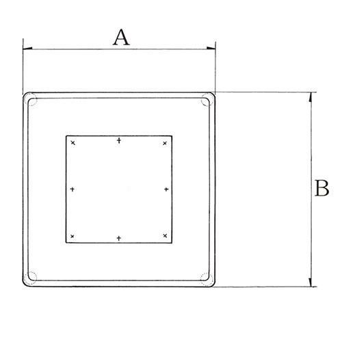 スチールベーステーブル脚 ベースサイズ：A580×B580×高さ700 品番：ST-5D-L 塗装カラー：11 ポール：165φ