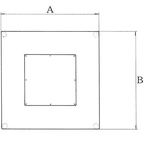スチールベーステーブル脚 ベースサイズ：A650×B650×高さ700 品番：ST-L 塗装カラー：44 ポール：290φ