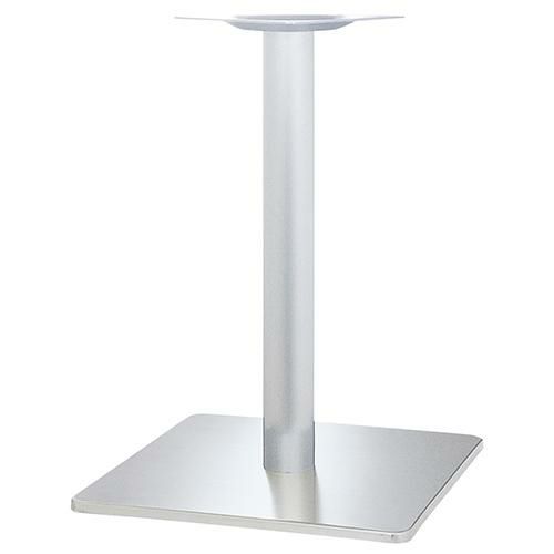 ステンレスH.Lベーステーブル脚 サイズ：A500×B500×高さ700　ポール：139φ カラー：ポールステンレスヘアーライン 品番：ST（ステンレスH・L）